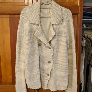 Free People Knit Button Up Sweater